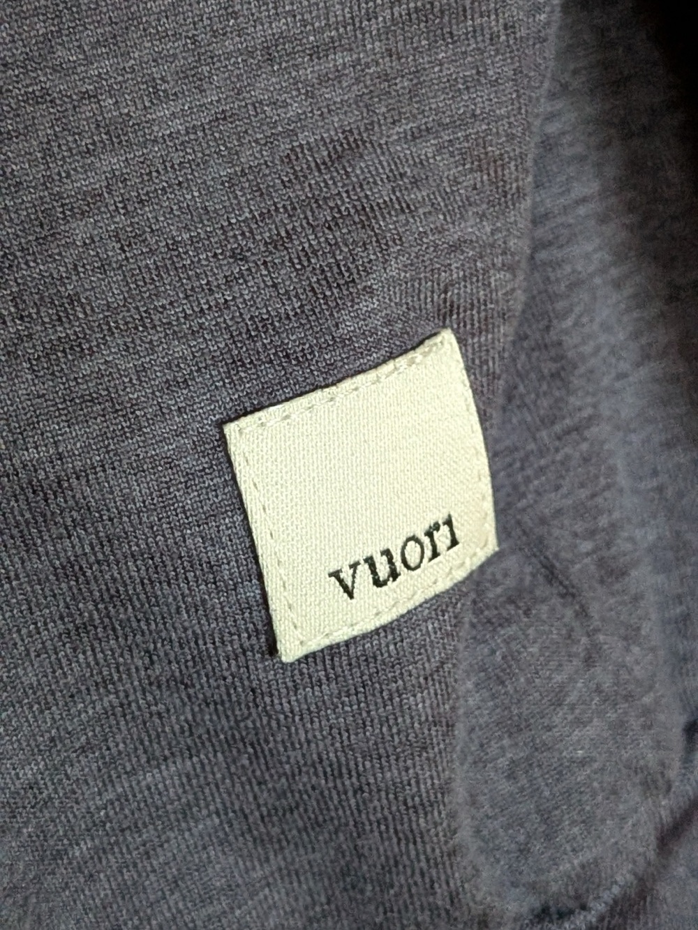 Vuori Women's Long-Sleeve Crew in Charcoal Gray - Picture 2 of 4